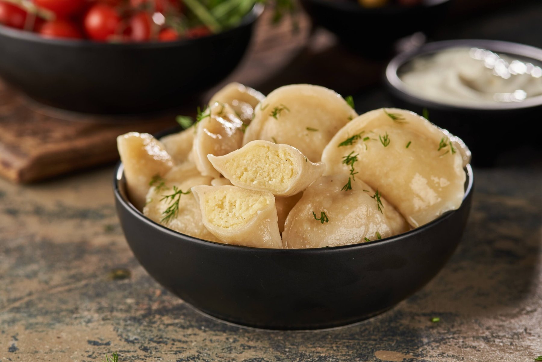 Pierogi z ziemniakami i twarogiem mrożone, 1kg